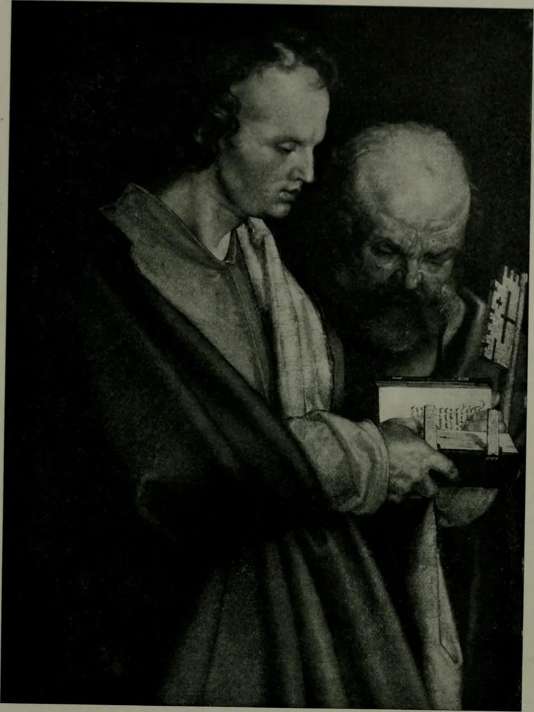 An illustration from The University Prints. Student series D. Art of the Netherlands and Germany; five hundred reproductions illustrating the Flemish, Dutch, and German schools of painting, from the early fifteenth to the eighteenth century; German sculpture from the eleventh to the seventeenth century, 1907, leaf 424