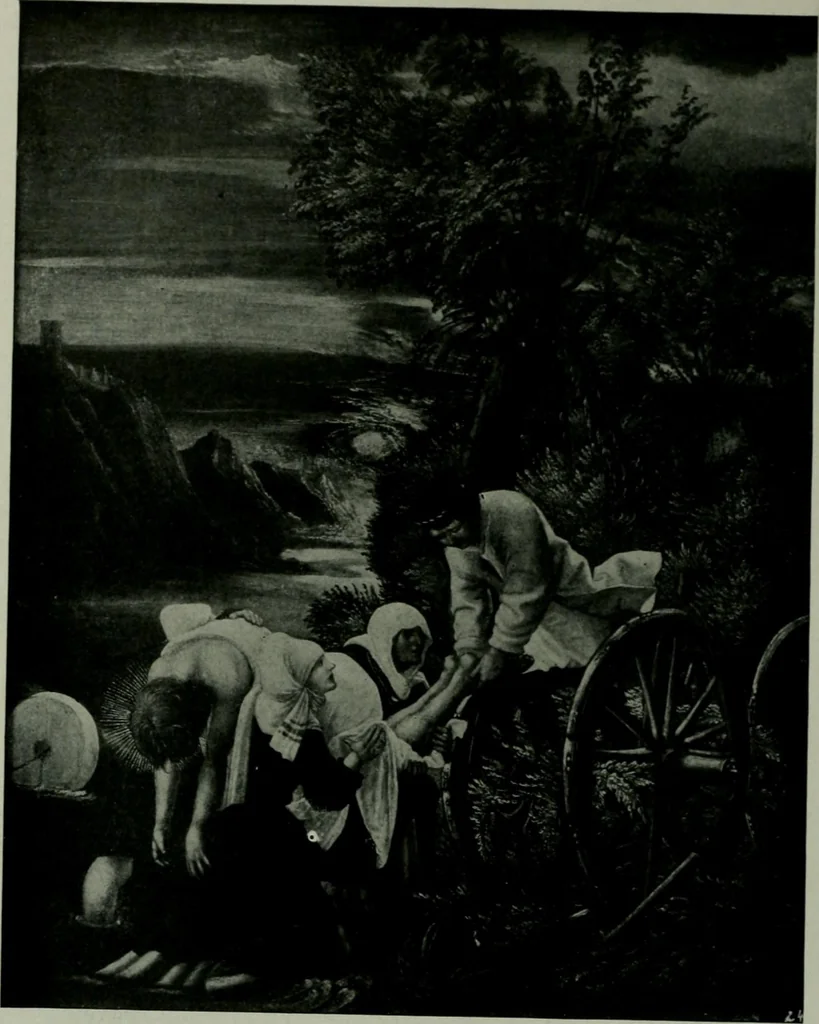 An illustration from The University Prints. Student series D. Art of the Netherlands and Germany; five hundred reproductions illustrating the Flemish, Dutch, and German schools of painting, from the early fifteenth to the eighteenth century; German sculpture from the eleventh to the seventeenth century, 1907, leaf 437