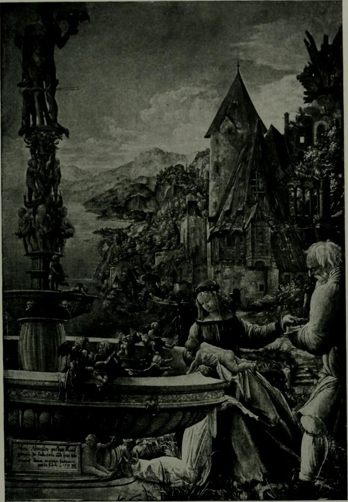 An illustration from The University Prints. Student series D. Art of the Netherlands and Germany; five hundred reproductions illustrating the Flemish, Dutch, and German schools of painting, from the early fifteenth to the eighteenth century; German sculpture from the eleventh to the seventeenth century, 1907, leaf 438