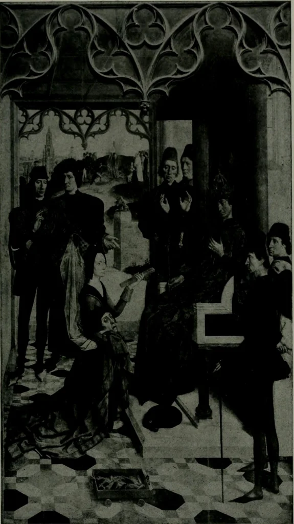 An illustration from The University Prints. Student series D. Art of the Netherlands and Germany; five hundred reproductions illustrating the Flemish, Dutch, and German schools of painting, from the early fifteenth to the eighteenth century; German sculpture from the eleventh to the seventeenth century, 1907, leaf 44