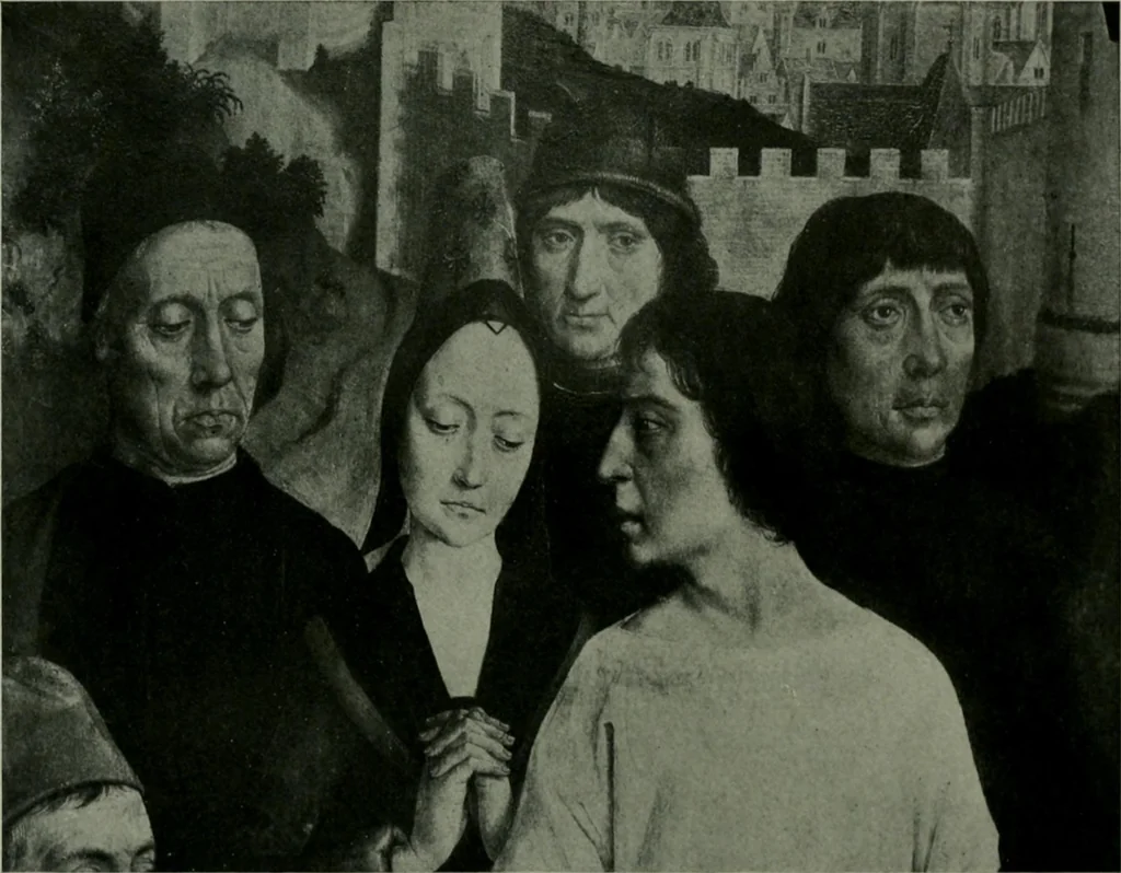An illustration from The University Prints. Student series D. Art of the Netherlands and Germany; five hundred reproductions illustrating the Flemish, Dutch, and German schools of painting, from the early fifteenth to the eighteenth century; German sculpture from the eleventh to the seventeenth century, 1907, leaf 45