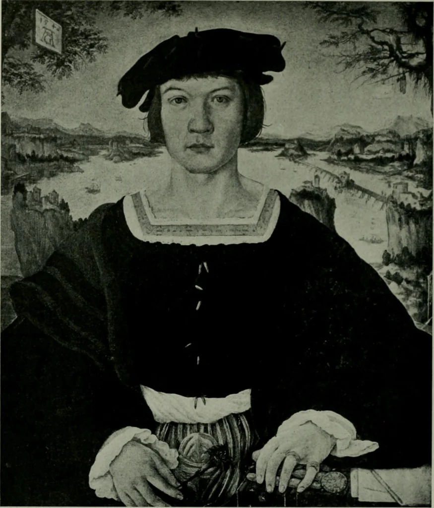 An illustration from The University Prints. Student series D. Art of the Netherlands and Germany; five hundred reproductions illustrating the Flemish, Dutch, and German schools of painting, from the early fifteenth to the eighteenth century; German sculpture from the eleventh to the seventeenth century, 1907, leaf 457