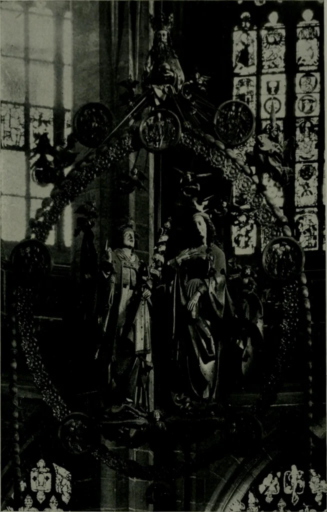 An illustration from The University Prints. Student series D. Art of the Netherlands and Germany; five hundred reproductions illustrating the Flemish, Dutch, and German schools of painting, from the early fifteenth to the eighteenth century; German sculpture from the eleventh to the seventeenth century, 1907, leaf 486