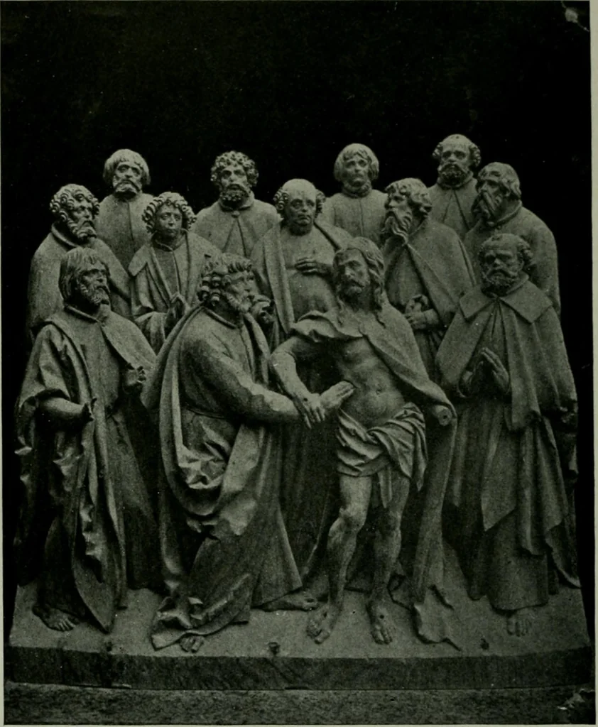An illustration from The University Prints. Student series D. Art of the Netherlands and Germany; five hundred reproductions illustrating the Flemish, Dutch, and German schools of painting, from the early fifteenth to the eighteenth century; German sculpture from the eleventh to the seventeenth century, 1907, leaf 509