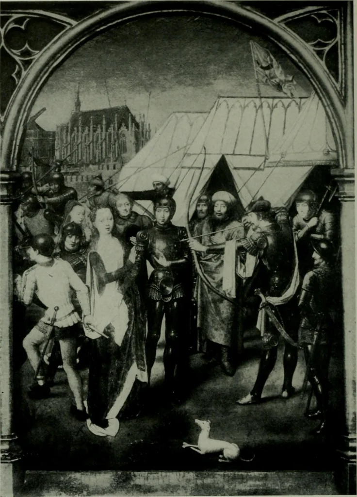 An illustration from The University Prints. Student series D. Art of the Netherlands and Germany; five hundred reproductions illustrating the Flemish, Dutch, and German schools of painting, from the early fifteenth to the eighteenth century; German sculpture from the eleventh to the seventeenth century, 1907, leaf 53