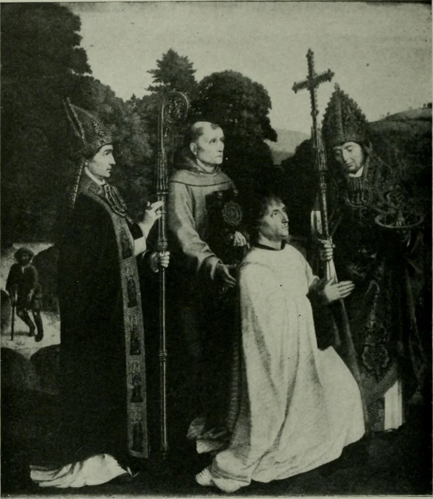 An illustration from The University Prints. Student series D. Art of the Netherlands and Germany; five hundred reproductions illustrating the Flemish, Dutch, and German schools of painting, from the early fifteenth to the eighteenth century; German sculpture from the eleventh to the seventeenth century, 1907, leaf 67