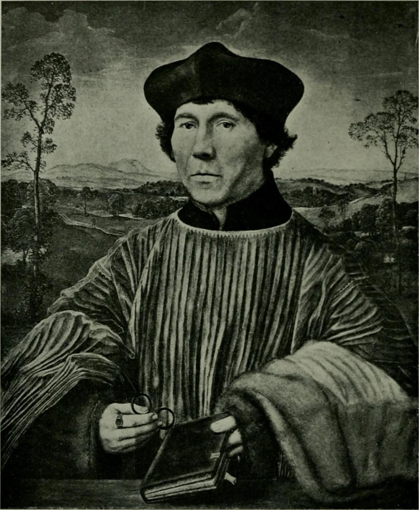 An illustration from The University Prints. Student series D. Art of the Netherlands and Germany; five hundred reproductions illustrating the Flemish, Dutch, and German schools of painting, from the early fifteenth to the eighteenth century; German sculpture from the eleventh to the seventeenth century, 1907, leaf 77