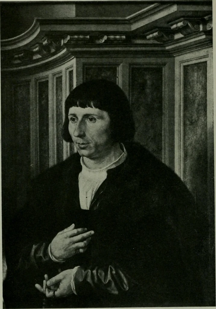An illustration from The University Prints. Student series D. Art of the Netherlands and Germany; five hundred reproductions illustrating the Flemish, Dutch, and German schools of painting, from the early fifteenth to the eighteenth century; German sculpture from the eleventh to the seventeenth century, 1907, leaf 79