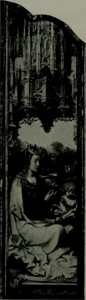 An illustration from The University Prints. Student series D. Art of the Netherlands and Germany; five hundred reproductions illustrating the Flemish, Dutch, and German schools of painting, from the early fifteenth to the eighteenth century; German sculpture from the eleventh to the seventeenth century, 1907, leaf 82