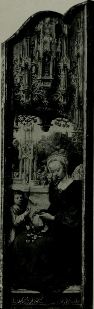 An illustration from The University Prints. Student series D. Art of the Netherlands and Germany; five hundred reproductions illustrating the Flemish, Dutch, and German schools of painting, from the early fifteenth to the eighteenth century; German sculpture from the eleventh to the seventeenth century, 1907, leaf 82