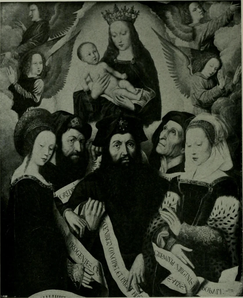 An illustration from The University Prints. Student series D. Art of the Netherlands and Germany; five hundred reproductions illustrating the Flemish, Dutch, and German schools of painting, from the early fifteenth to the eighteenth century; German sculpture from the eleventh to the seventeenth century, 1907, leaf 83