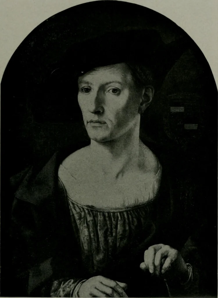 An illustration from The University Prints. Student series D. Art of the Netherlands and Germany; five hundred reproductions illustrating the Flemish, Dutch, and German schools of painting, from the early fifteenth to the eighteenth century; German sculpture from the eleventh to the seventeenth century, 1907, leaf 84