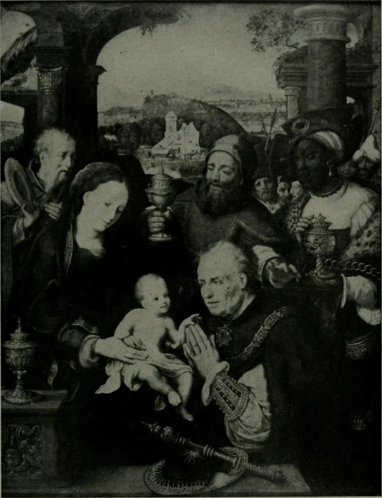 An illustration from The University Prints. Student series D. Art of the Netherlands and Germany; five hundred reproductions illustrating the Flemish, Dutch, and German schools of painting, from the early fifteenth to the eighteenth century; German sculpture from the eleventh to the seventeenth century, 1907, leaf 98