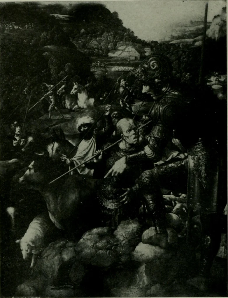 An illustration from The University Prints. Student series D. Art of the Netherlands and Germany; five hundred reproductions illustrating the Flemish, Dutch, and German schools of painting, from the early fifteenth to the eighteenth century; German sculpture from the eleventh to the seventeenth century, 1907, leaf 99