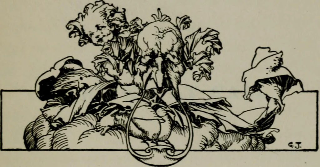 An illustration from The unknown quantity : a book of romance and some half-told tales, 1912, leaf 184