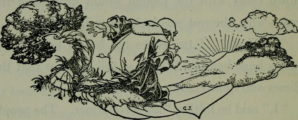 An illustration from The unknown quantity : a book of romance and some half-told tales, 1912, leaf 277