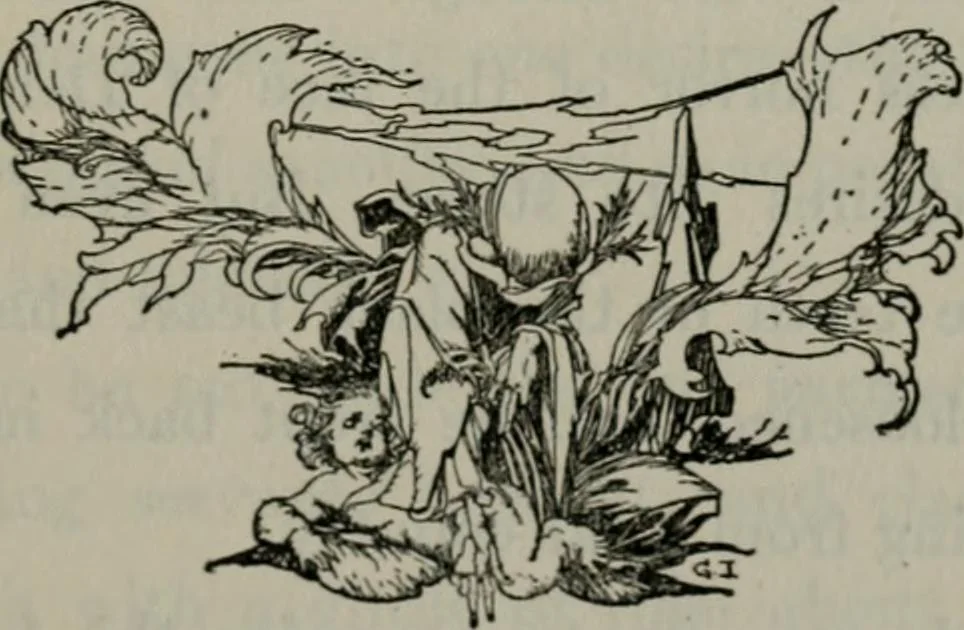An illustration from The unknown quantity : a book of romance and some half-told tales, 1912, leaf 286