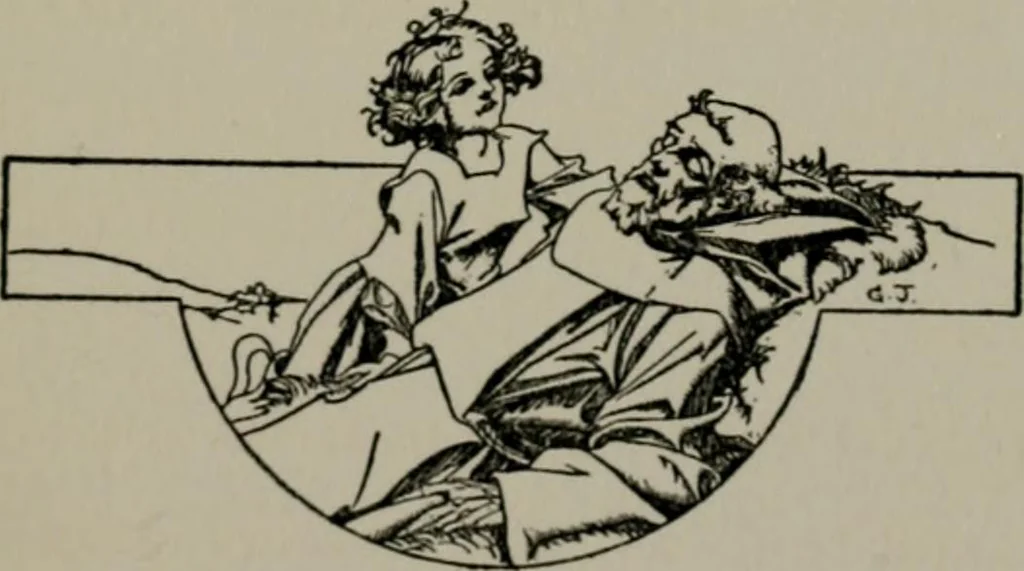 An illustration from The unknown quantity : a book of romance and some half-told tales, 1912, leaf 304