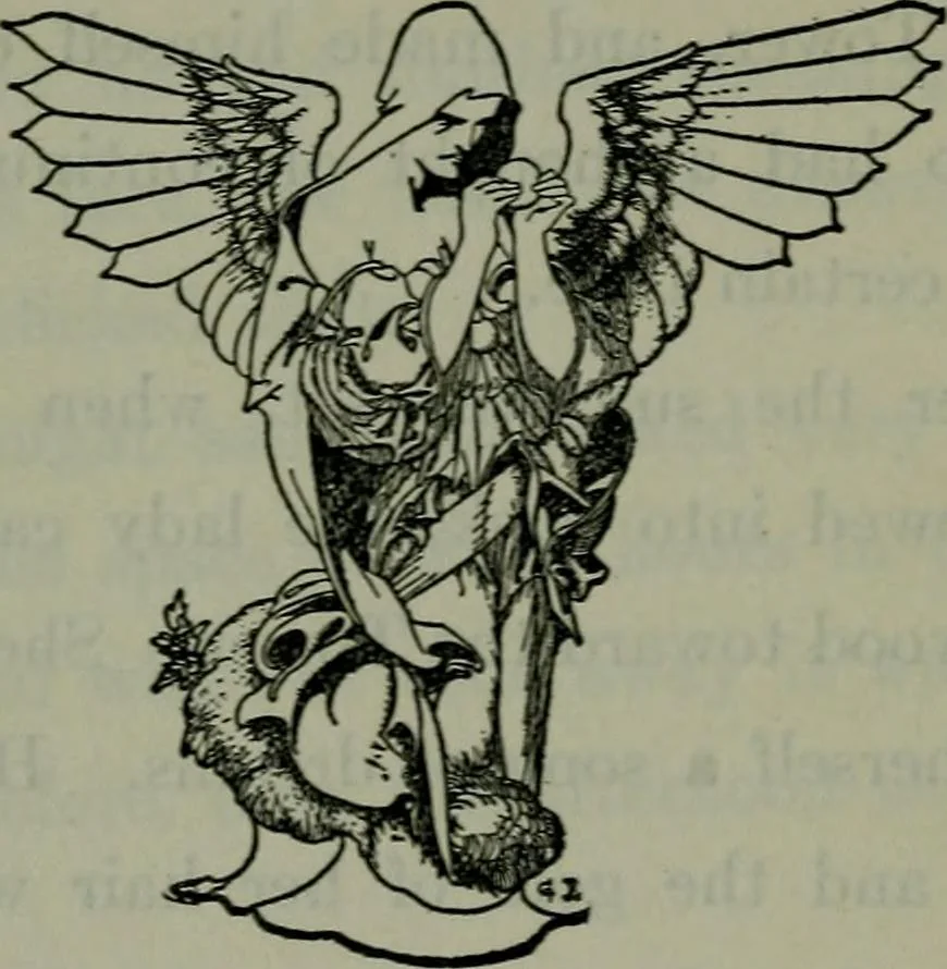 An illustration from The unknown quantity : a book of romance and some half-told tales, 1912, leaf 93