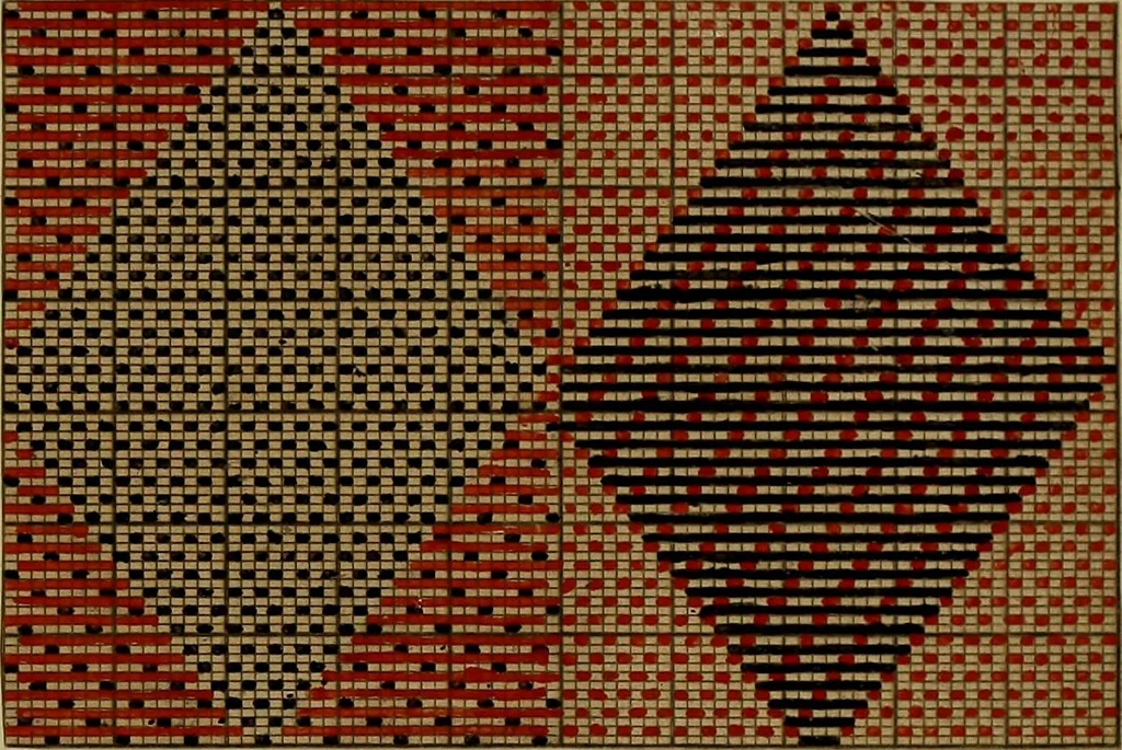 An illustration from [Un metier de fabrique, avec la dénomination des diverses objects nécessaires à la fabrication de l'étoffe, 1835, leaf 106
