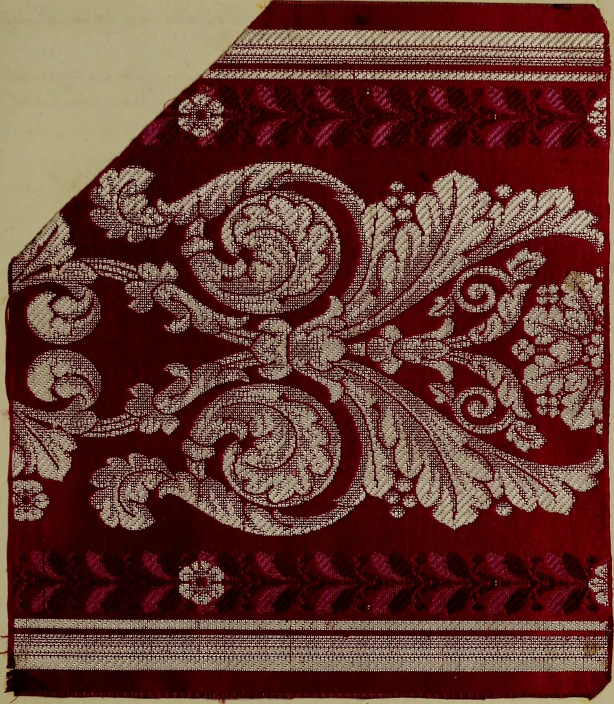 An illustration from [Un metier de fabrique, avec la dénomination des diverses objects nécessaires à la fabrication de l'étoffe, 1835, leaf 128