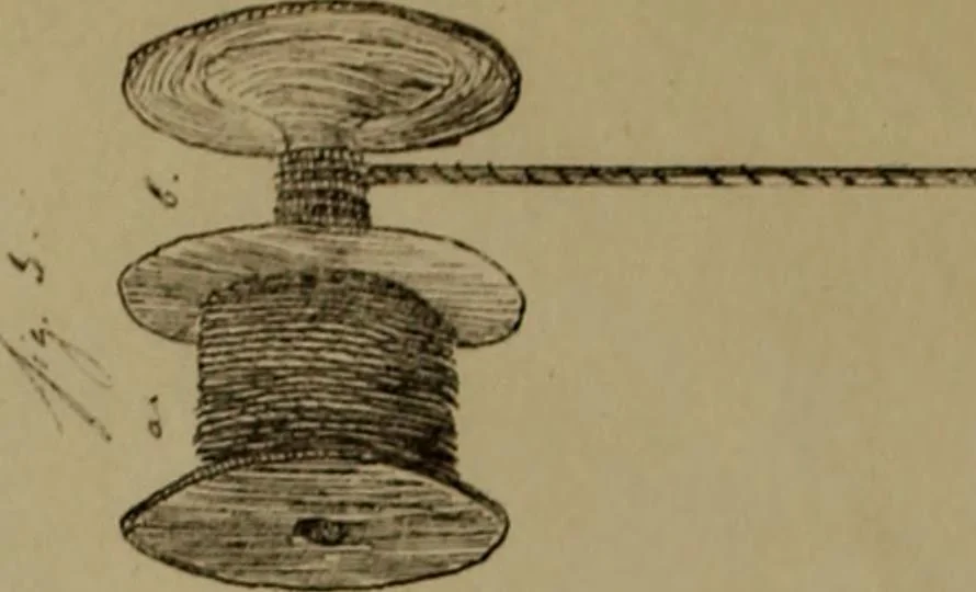 An illustration from [Un metier de fabrique, avec la dénomination des diverses objects nécessaires à la fabrication de l'étoffe, 1835, leaf 211