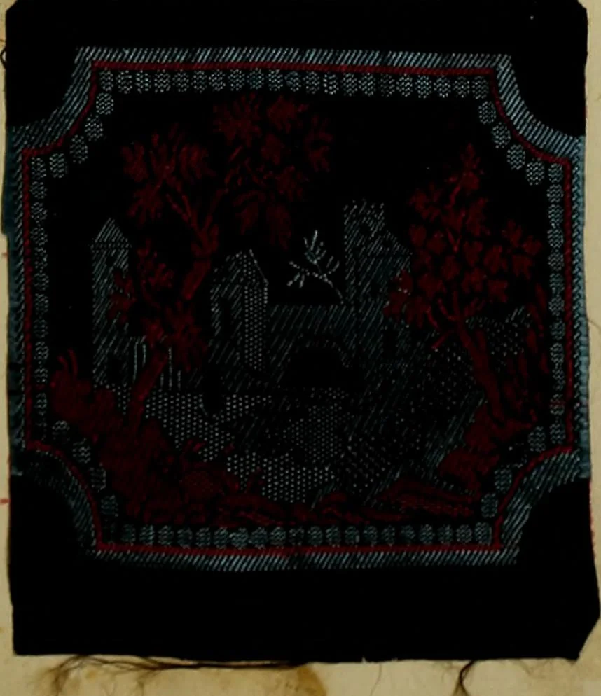 An illustration from [Un metier de fabrique, avec la dénomination des diverses objects nécessaires à la fabrication de l'étoffe, 1835, leaf 230