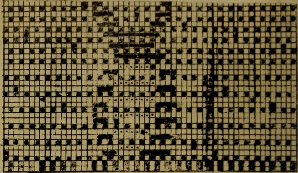 An illustration from [Un metier de fabrique, avec la dénomination des diverses objects nécessaires à la fabrication de l'étoffe, 1835, leaf 233