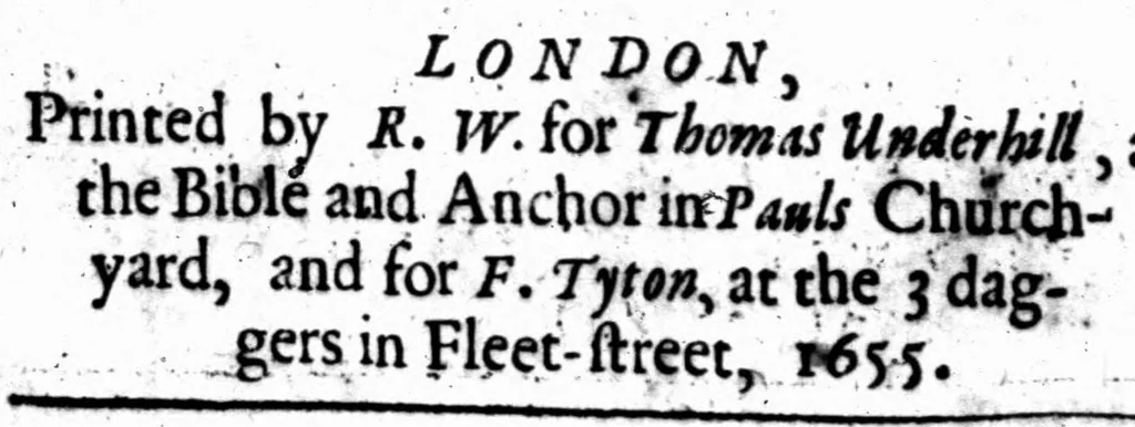 An illustration from The unreasonableness of infidelity; manifested in four discourses .., 1655, leaf 3
