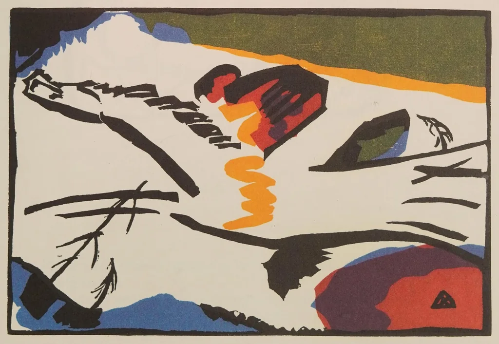 An illustration from KANDINSKY KLANGE, 1913, leaf 19