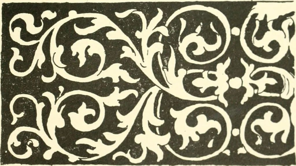 An illustration from Untersuchungen zur Geschichte der Wand- und Deckenmalerei in der Schweiz, vom 9. bis zum Anfang des 16. Jahrhunderts, 1906, leaf 184