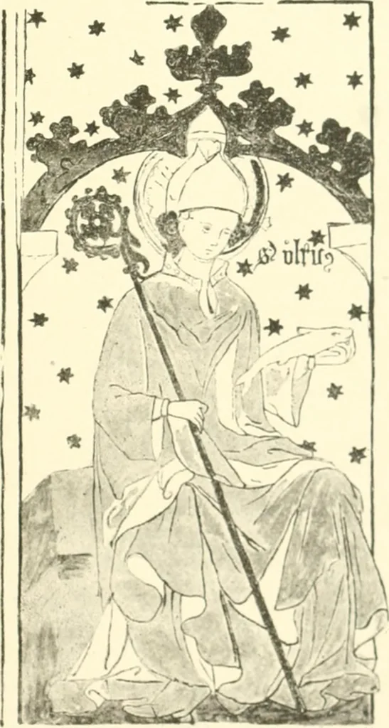 An illustration from Untersuchungen zur Geschichte der Wand- und Deckenmalerei in der Schweiz, vom 9. bis zum Anfang des 16. Jahrhunderts, 1906, leaf 186