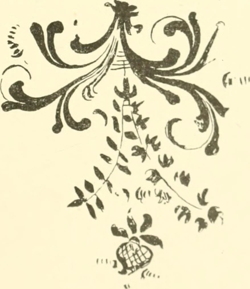 An illustration from Untersuchungen zur Geschichte der Wand- und Deckenmalerei in der Schweiz, vom 9. bis zum Anfang des 16. Jahrhunderts, 1906, leaf 194