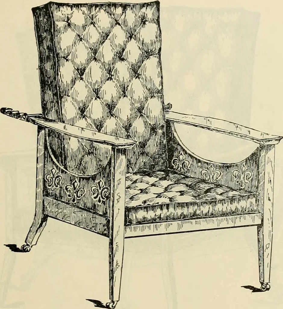 An illustration from Upholstered furniture for the parlor, hall, library, reception room, hotels, stores, club rooms, etc. / Streit and Schmit., 1897, leaf 10