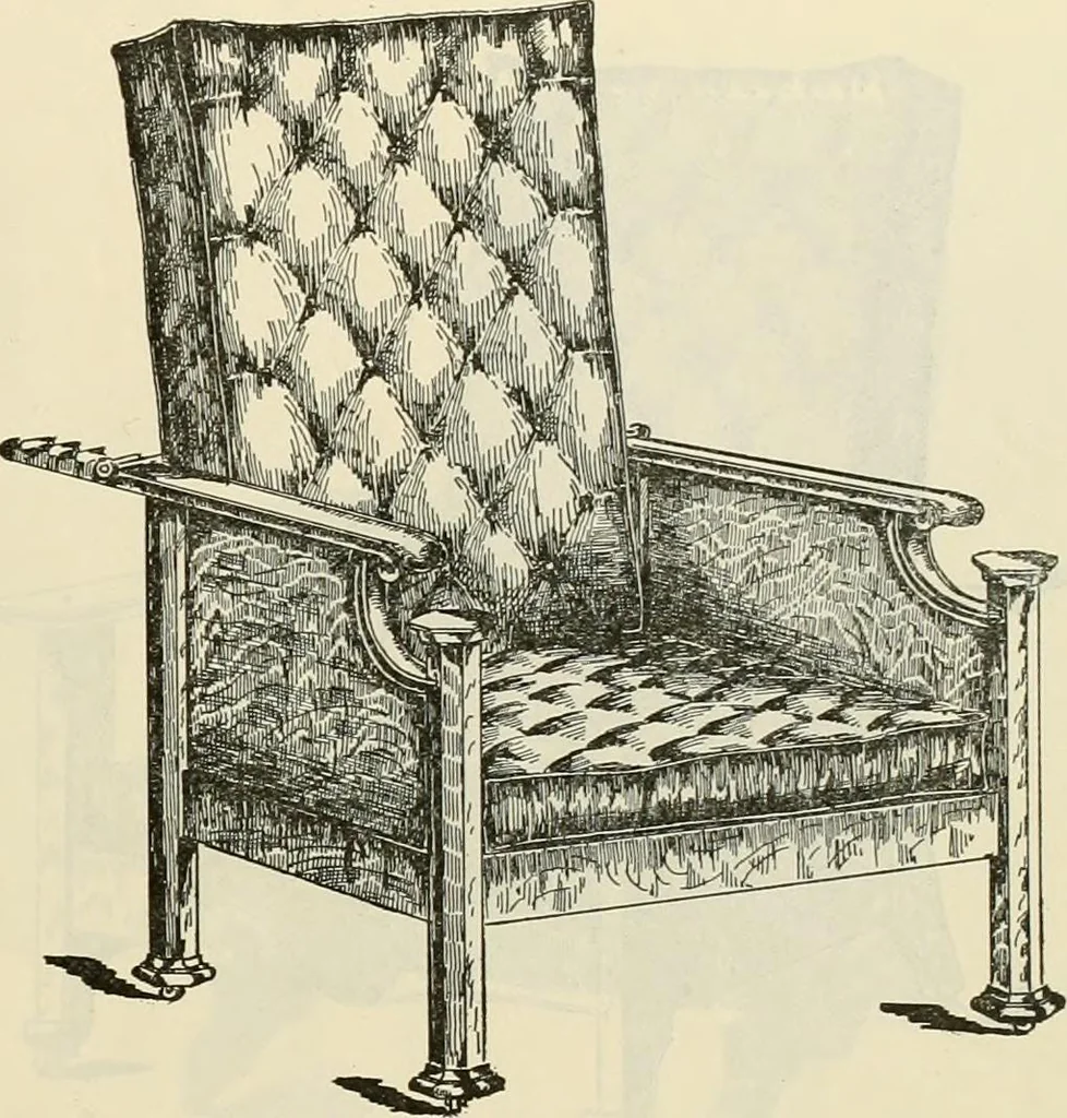 An illustration from Upholstered furniture for the parlor, hall, library, reception room, hotels, stores, club rooms, etc. / Streit and Schmit., 1897, leaf 10