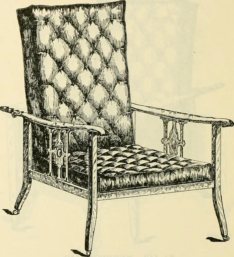 An illustration from Upholstered furniture for the parlor, hall, library, reception room, hotels, stores, club rooms, etc. / Streit and Schmit., 1897, leaf 11