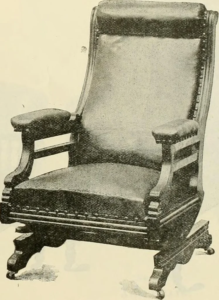 An illustration from Upholstered furniture for the parlor, hall, library, reception room, hotels, stores, club rooms, etc. / Streit and Schmit., 1897, leaf 12