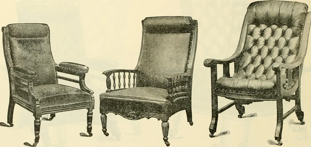 An illustration from Upholstered furniture for the parlor, hall, library, reception room, hotels, stores, club rooms, etc. / Streit and Schmit., 1897, leaf 13