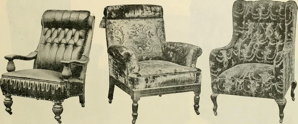 An illustration from Upholstered furniture for the parlor, hall, library, reception room, hotels, stores, club rooms, etc. / Streit and Schmit., 1897, leaf 14