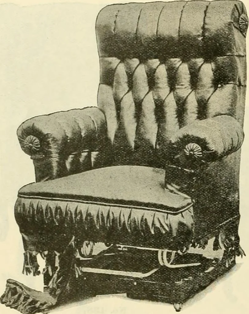 An illustration from Upholstered furniture for the parlor, hall, library, reception room, hotels, stores, club rooms, etc. / Streit and Schmit., 1897, leaf 15