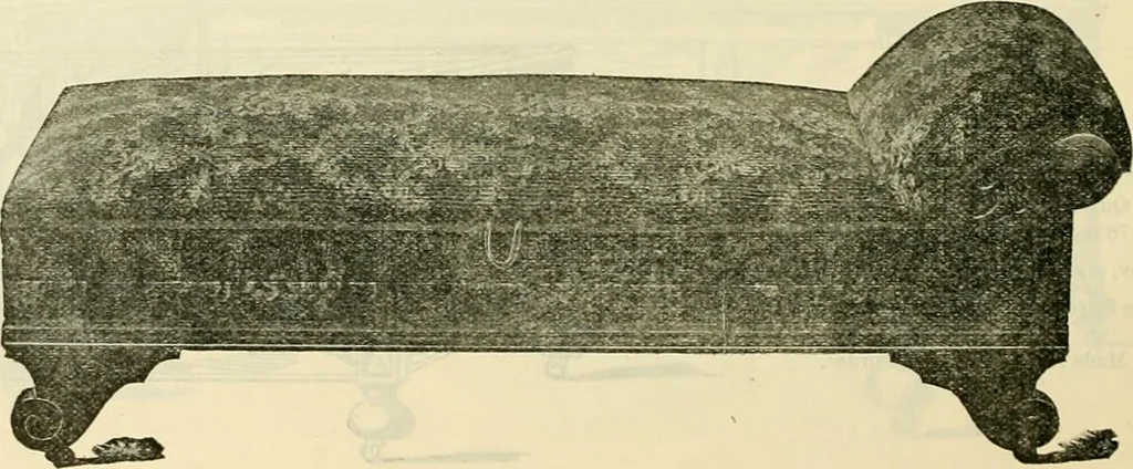 An illustration from Upholstered furniture for the parlor, hall, library, reception room, hotels, stores, club rooms, etc. / Streit and Schmit., 1897, leaf 23