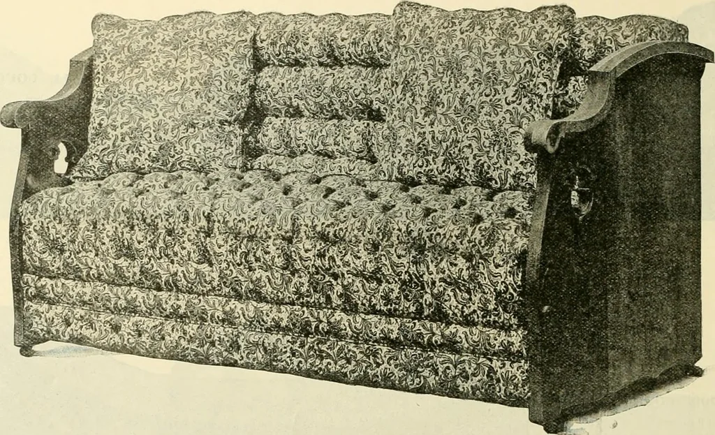 An illustration from Upholstered furniture for the parlor, hall, library, reception room, hotels, stores, club rooms, etc. / Streit and Schmit., 1897, leaf 27