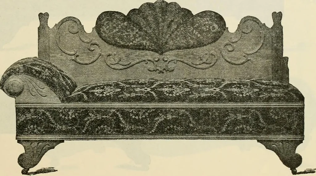 An illustration from Upholstered furniture for the parlor, hall, library, reception room, hotels, stores, club rooms, etc. / Streit and Schmit., 1897, leaf 34