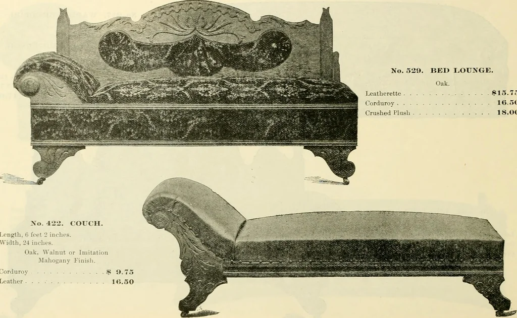 An illustration from Upholstered furniture for the parlor, hall, library, reception room, hotels, stores, club rooms, etc. / Streit and Schmit., 1897, leaf 35
