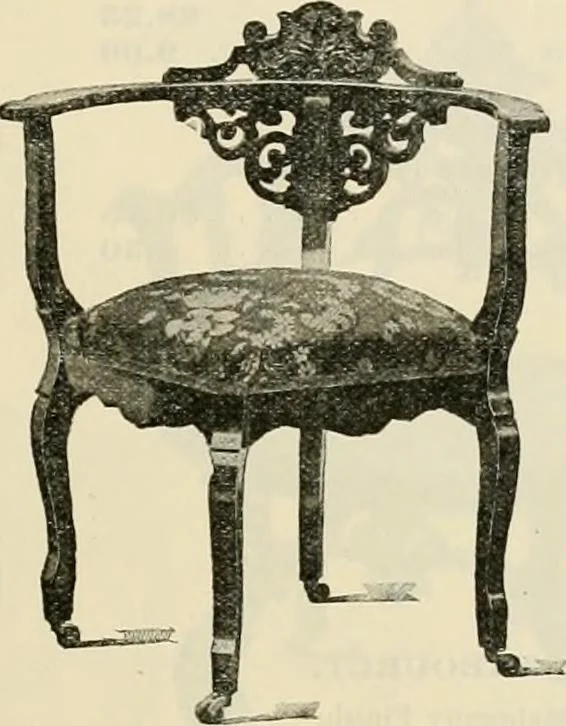 An illustration from Upholstered furniture for the parlor, hall, library, reception room, hotels, stores, club rooms, etc. / Streit and Schmit., 1897, leaf 38