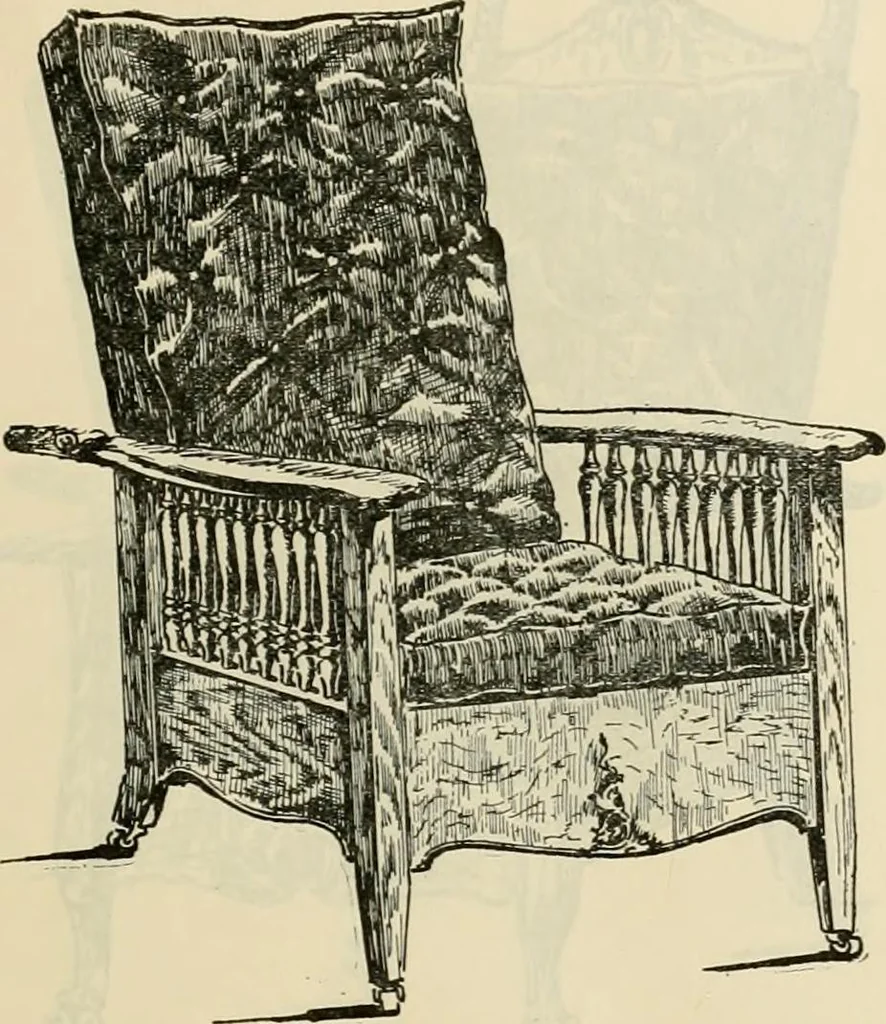 An illustration from Upholstered furniture for the parlor, hall, library, reception room, hotels, stores, club rooms, etc. / Streit and Schmit., 1897, leaf 4
