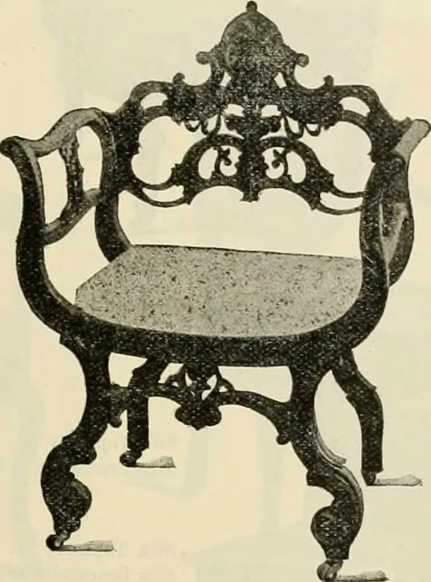 An illustration from Upholstered furniture for the parlor, hall, library, reception room, hotels, stores, club rooms, etc. / Streit and Schmit., 1897, leaf 40