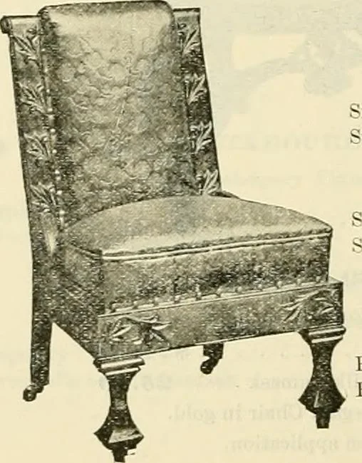 An illustration from Upholstered furniture for the parlor, hall, library, reception room, hotels, stores, club rooms, etc. / Streit and Schmit., 1897, leaf 41