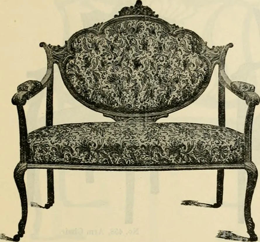 An illustration from Upholstered furniture for the parlor, hall, library, reception room, hotels, stores, club rooms, etc. / Streit and Schmit., 1897, leaf 42