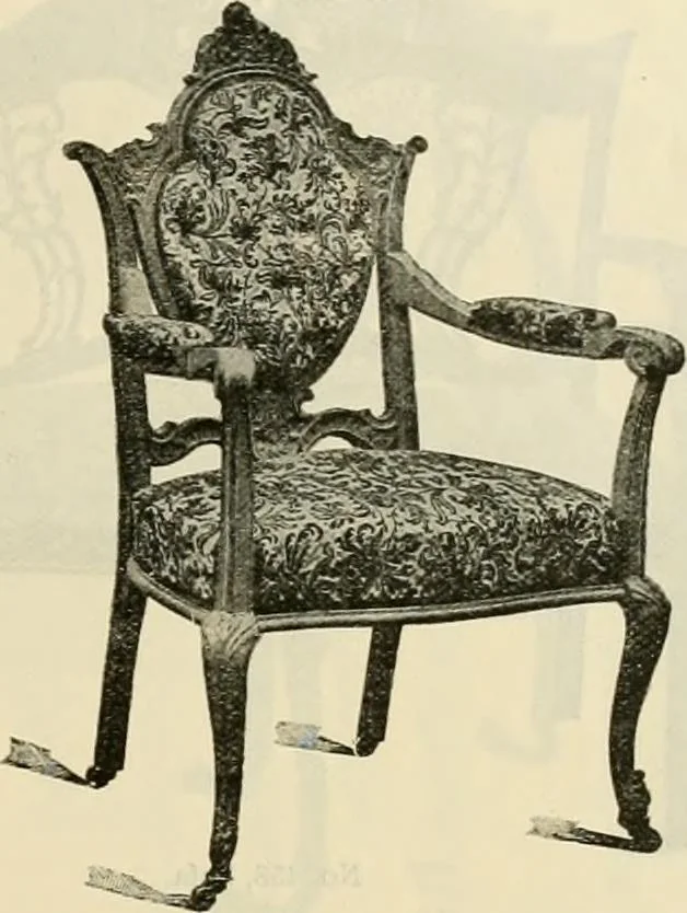 An illustration from Upholstered furniture for the parlor, hall, library, reception room, hotels, stores, club rooms, etc. / Streit and Schmit., 1897, leaf 42